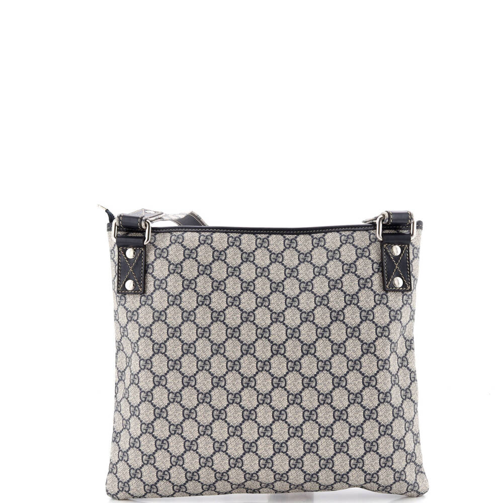 Gucci Web Loop Flat Messenger Gg Coated #236864G99B - Picture 3 of 7
